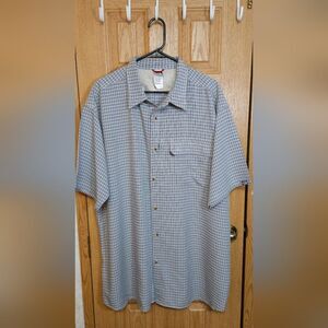 The North Face Blue and White Gingham Casual Shirt